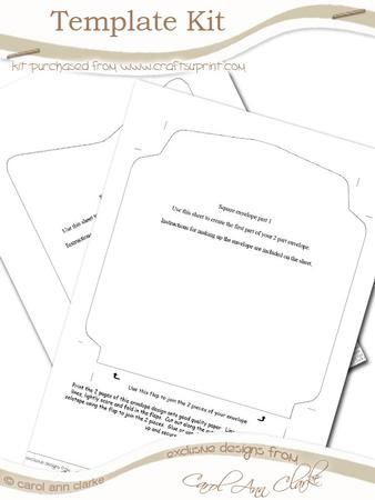 14 x 14 cm Envelope Template Kit - 4 Sheets in the Kit - CUP147893_359 ...