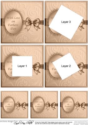 Elegant Fathers Day Twisted Tunnel Topper - CUP162094_359 | Craftsuprint