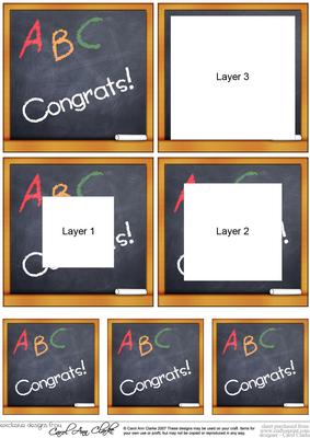 Congratulations Blackboard Tunnel Topper - CUP204619_359 | Craftsuprint
