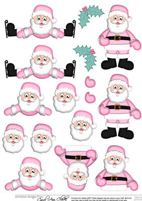 Xmas Santa 3D Decoupage Sheet - CUP366143_359 | Craftsuprint