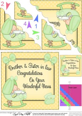 New Baby Congratulations Brother Sister In Law Cup 359 Craftsuprint