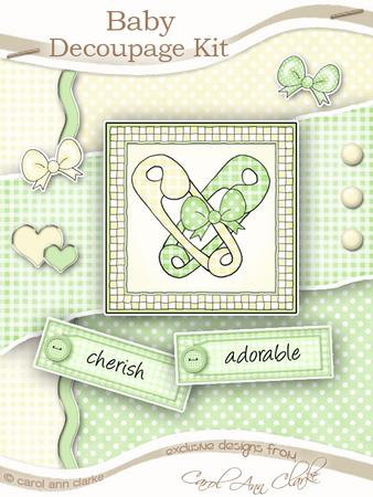New Baby Kit with 3D Decoupage - CUP77818_359 | Craftsuprint