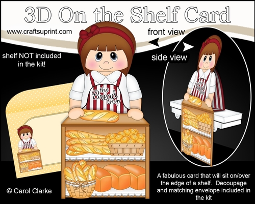 3D On the Shelf Card Kit - Teen Dianne works at the Bread &amp; Bun Bakery ...