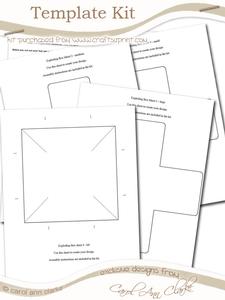 Exploding Box Card Template Kit - 5 Sheet Kit - Photo by Michelle Johnson