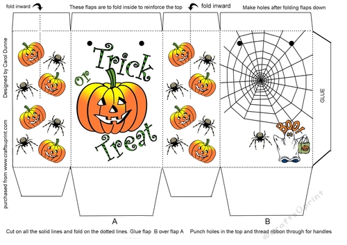 Halloween Gift bag - CUP1258559_173 | Craftsuprint
