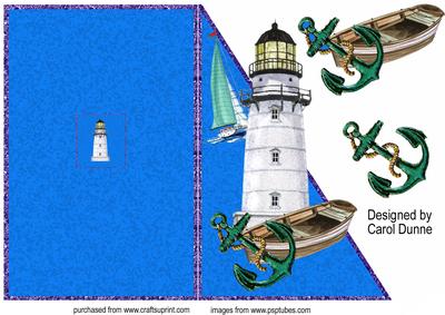 Lighthouse Cutaway Card - CUP145837_173 | Craftsuprint