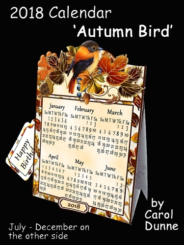 2108 calendar Autumn Bird - CUP813939_173 | Craftsuprint