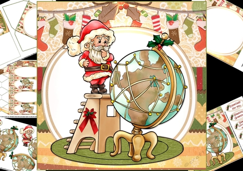 8x8 Santa has a flight plan mini kit - CUP1000707_1209 | Craftsuprint