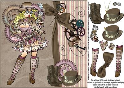 8x8 Scarlett West Steampunk - CUP330020_1209 | Craftsuprint