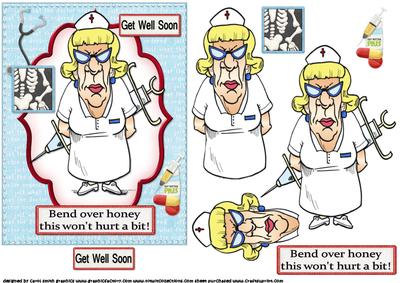 Nurse Ratchet Get Well Soon - CUP526067_1209 | Craftsuprint