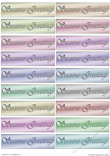 Christmas Sentiment Tags - CUP802218_1121 | Craftsuprint