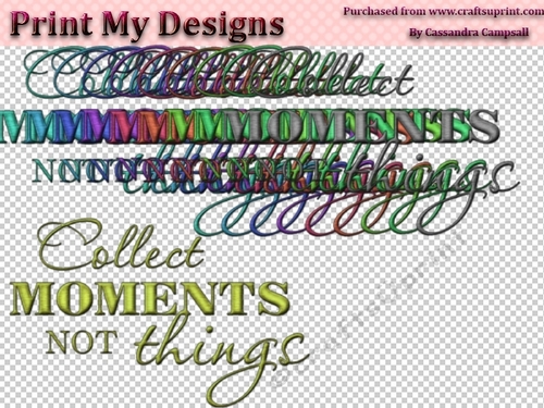 10 sentiments embellishments - CUP842588_1121 | Craftsuprint