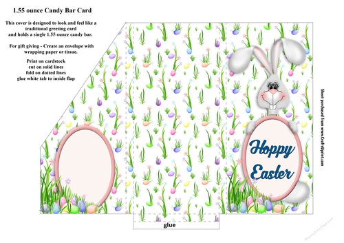 Hoppy Easter Candy Bar Card For 1.55 ounce Candy Bar - CUP961945_80573 ...