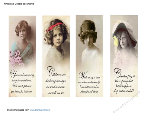 Childrens Quotes Bookmarks - CUP1252920_87117 | Craftsuprint
