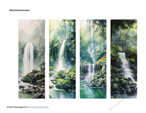 Waterfall Bookmarks - CUP1257345_87117 | Craftsuprint