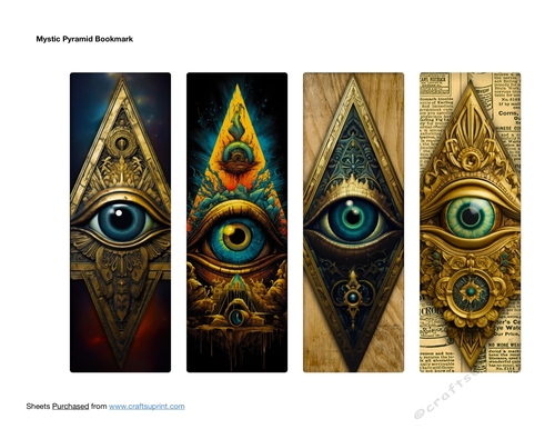Mystic Pyramid Bookmark - CUP1260088_87117 | Craftsuprint