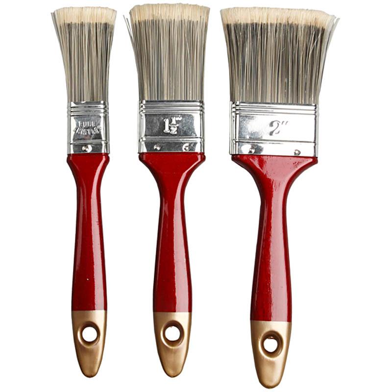 Varnish Brushes, W 2,54,5 cm, 3 Asstd CC10244 Craftsuprint