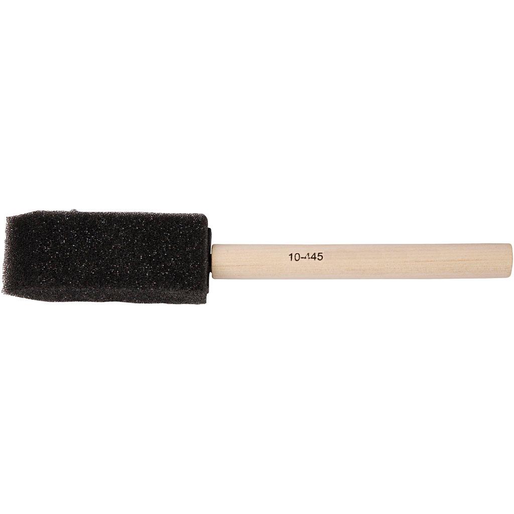 Foam Brushes, W 25 mm, 10 pc CC10445 Craftsuprint