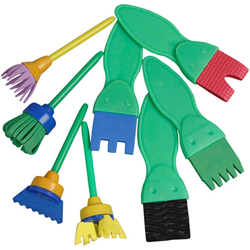 Eva Foam Paint Brushes, W 3045 mm, 24 Asstd CC10454 Craftsuprint