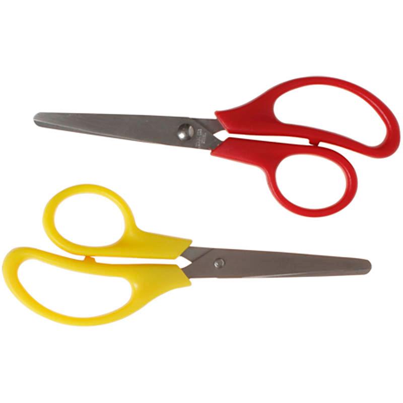 Kids Scissors, L 12,5 cm, Round, 12 Asstd CC11220 Craftsuprint