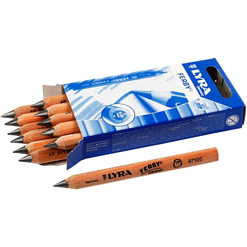 Ferby Graphite Pencils, Lead 6,25 mm, 12 pc CC14177 Craftsuprint