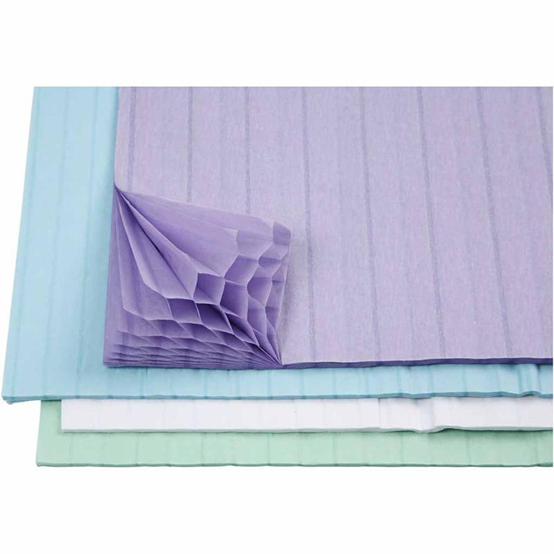 Concertina Paper, Sheet 28x17,8 cm, Asstd Colors, 8 Asstd Sheets