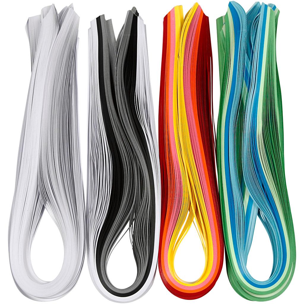 Quilling Strips, W 5 mm, 1200 Asstd CC20799 Craftsuprint