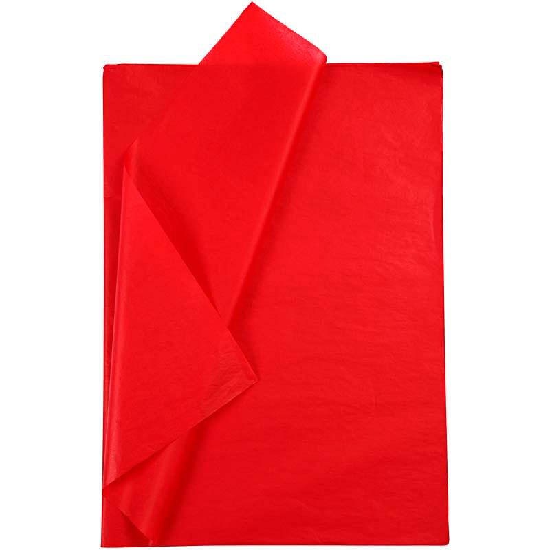 Tissue Paper, Sheet 50x70 cm, Red, 25 Sheet CC20863 Craftsuprint