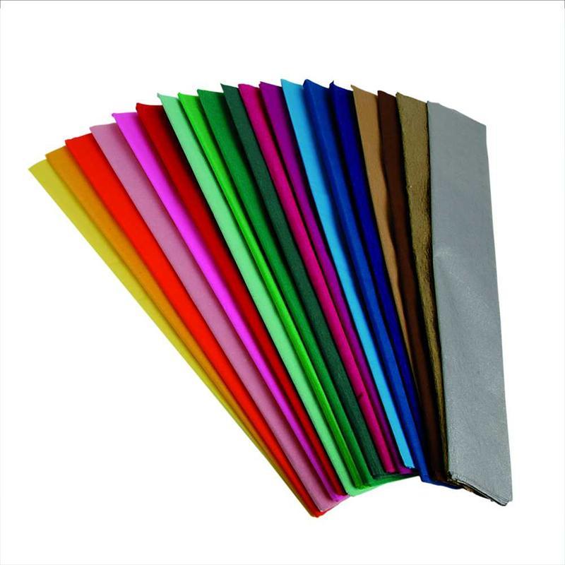 Crepe Paper Assortment, W 50 cm, Folds, 60 Pleats CC20902