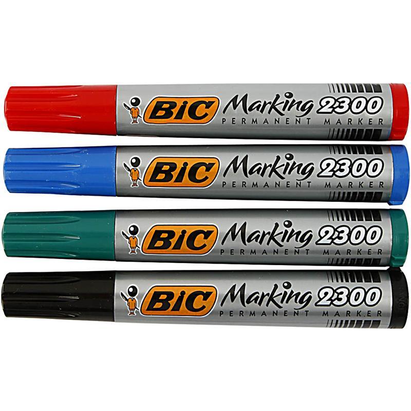 Bic Marking 2300, 3,7-5,5 mm Line, Asstd Colors, 4 Asstd - CC25057 ...