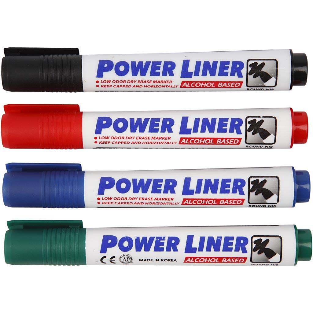 Whiteboard Markers, 4 mm Line, 4 Asstd CC28250 Craftsuprint