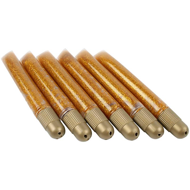 Glitter Glue, 10 ml, Gold, 6 pc CC31802 Craftsuprint