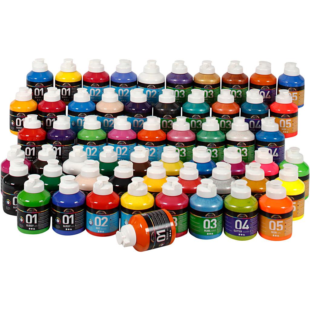 Acolor Paint, 57x500 ml CC32599 Craftsuprint