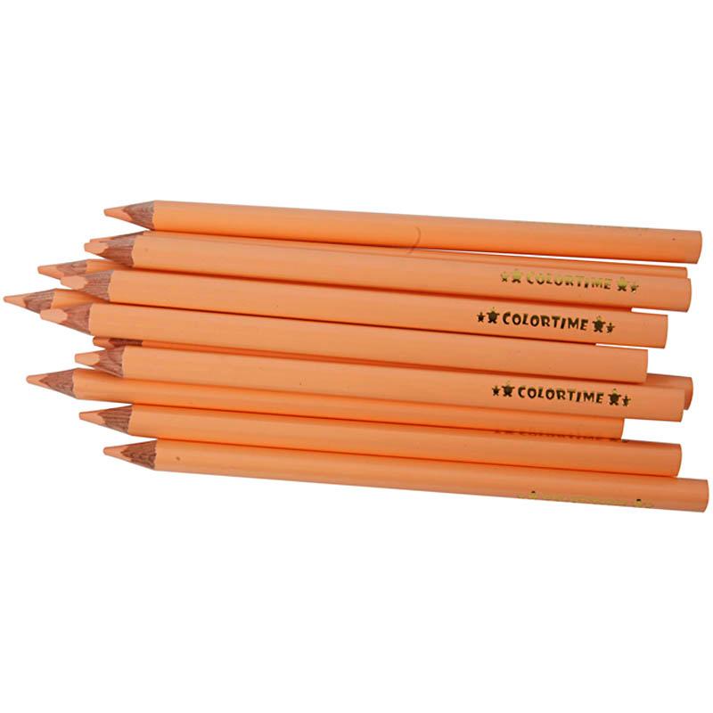 Colortime Coloured Pencils, Lead 5 mm, Skin Colour, Jumbo, 12 pc