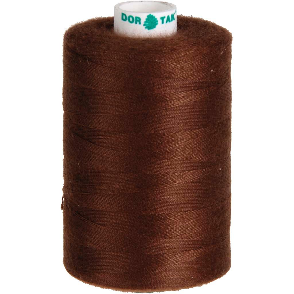 Sewing Thread, Brown, Polyester, 1000 m CC41216 Craftsuprint