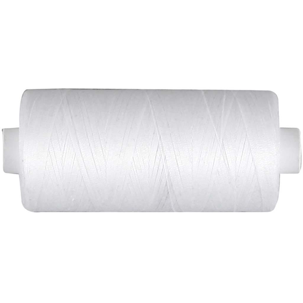 Sewing Thread, White, Cotton, 1000 m CC41281 Craftsuprint