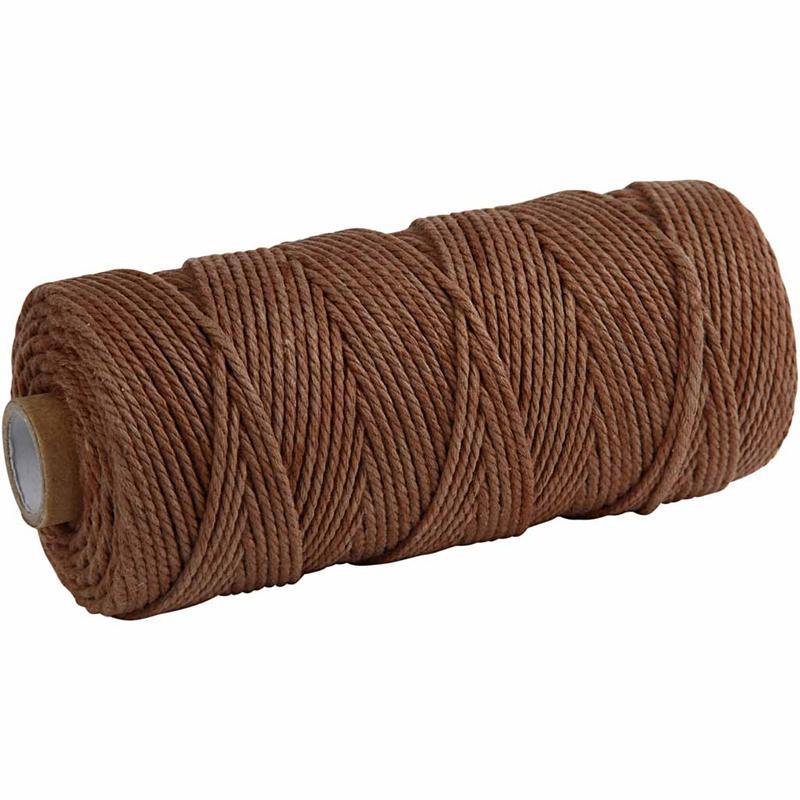 Cotton Twine, 120 m, Brown, Thick Quality 12/36, 250 g CC41548