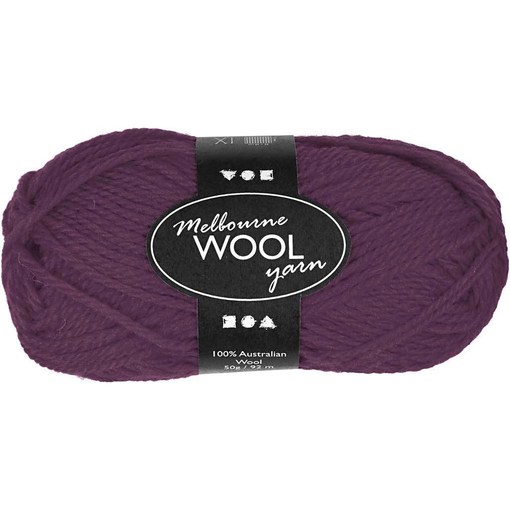 Melbourne Yarn, 92 m, Purple, 50 g CC44780 Craftsuprint