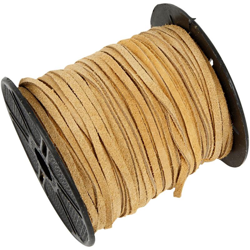 Suede Cord, 3 mm, Natural, 46 m CC51517 Craftsuprint