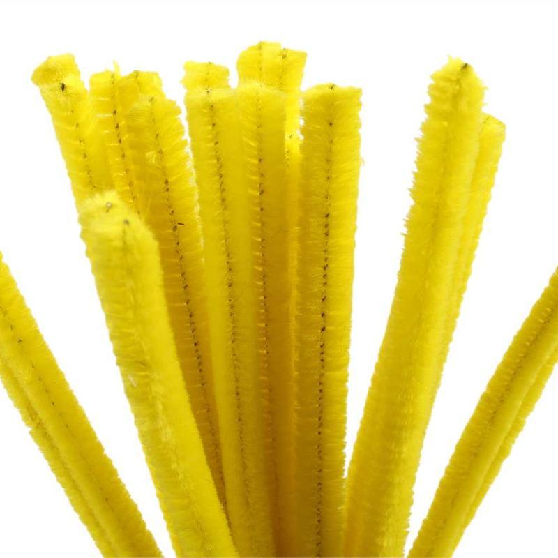 Pipe Cleaners, 9 mm, Yellow, 25 pc CC51606 Craftsuprint
