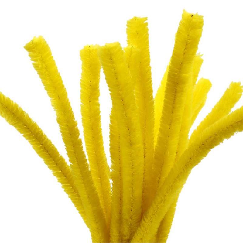 Pipe Cleaners, 15 mm, Yellow, 15 pc CC51626 Craftsuprint