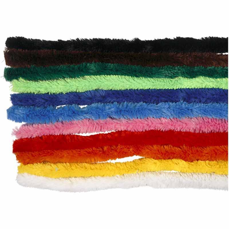 Pipe Cleaners, 25 mm, Asstd Colours, 60 Asstd CC51643 Craftsuprint