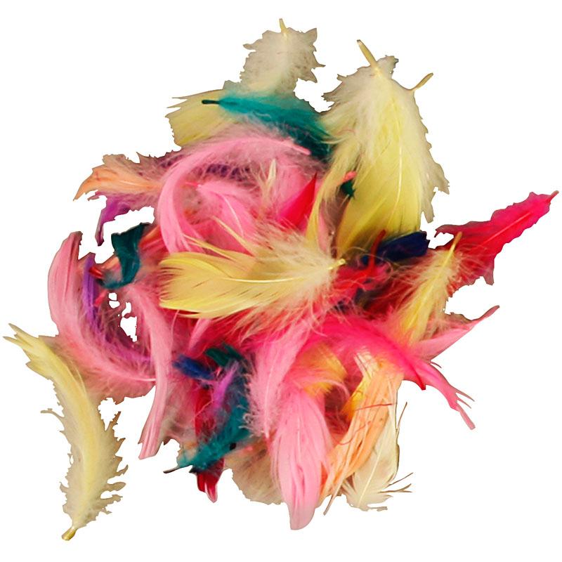 Feathers Bulk Buy, 78 cm, Asstd Colors, 500 g CC51660 Craftsuprint