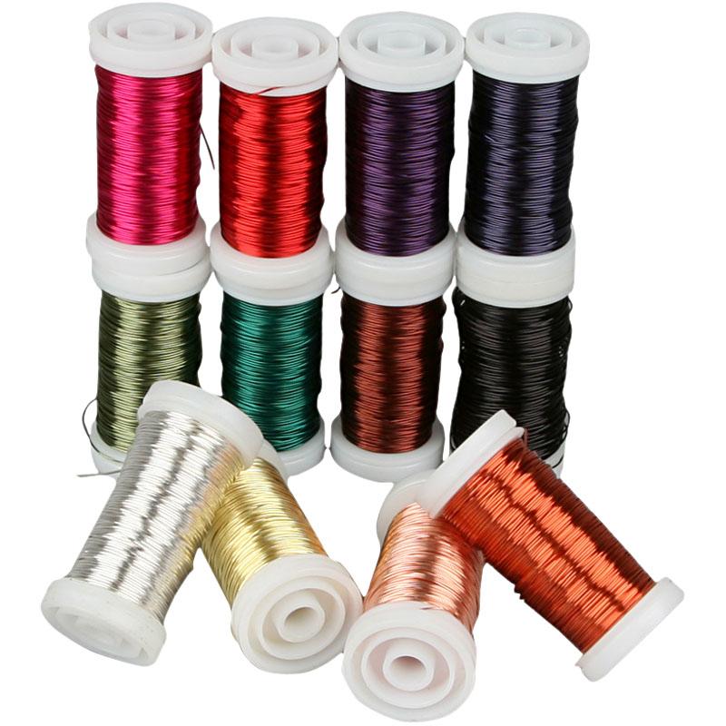 Soft Jewellery Wire Assortment, 0,5 mm, Asstd Colors, 12x50 m