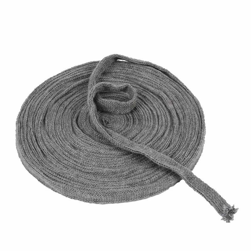 Knitted Tube, W 15 mm, Grey, 10 m CC53014 Craftsuprint