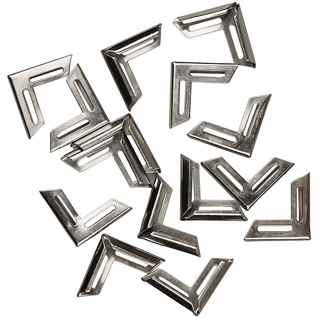 Metal Corners, 19x19 mm, Silver, 150 pc CC58012 Craftsuprint