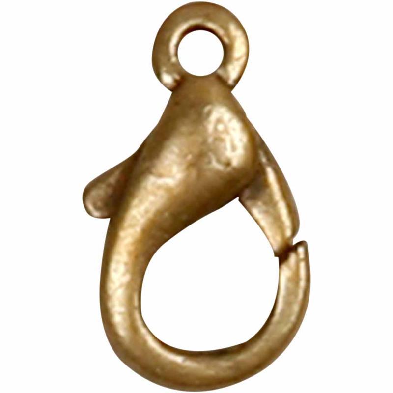 Lobster Claw Clasps, 10 mm, Antique Gold, Ag, 100 pc CC600151