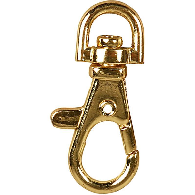 Swivel Clasps, 40 mm, Goldplated, Gp, 2 pc CC607140 Craftsuprint