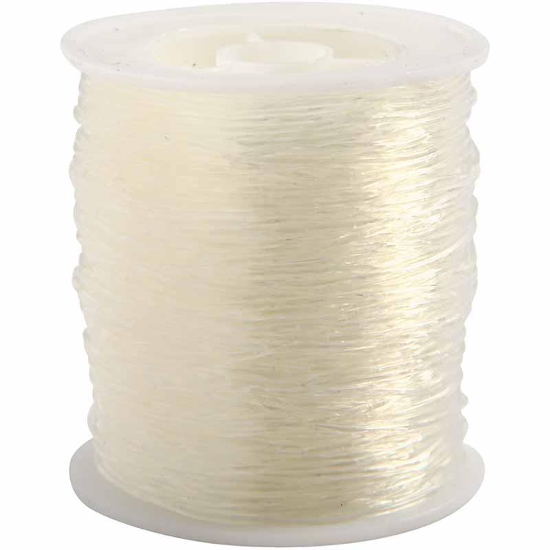 Elastic Beading Cord, 1 mm, Round, 50 m CC61548 Craftsuprint