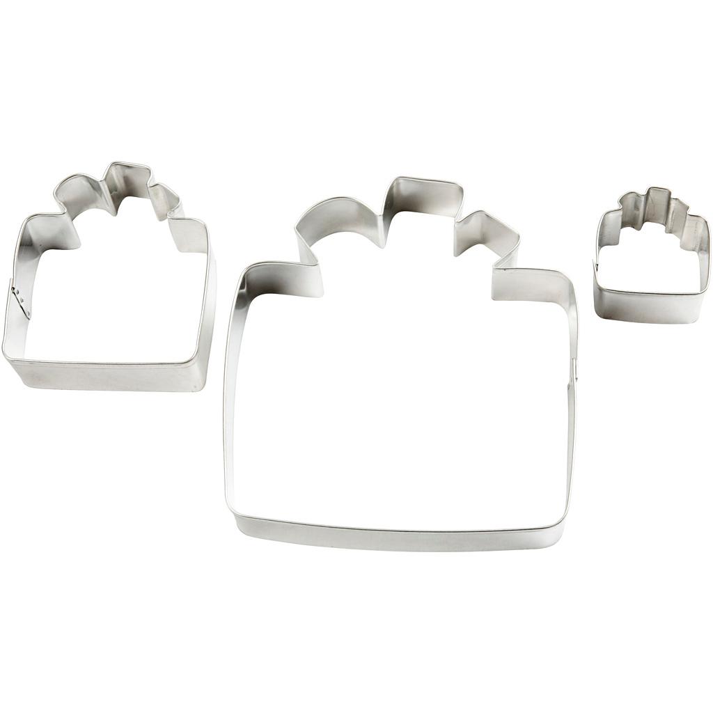 Shape Cutters, 12,3x12,3 cm, Gift, 1 Set CC78851 Craftsuprint